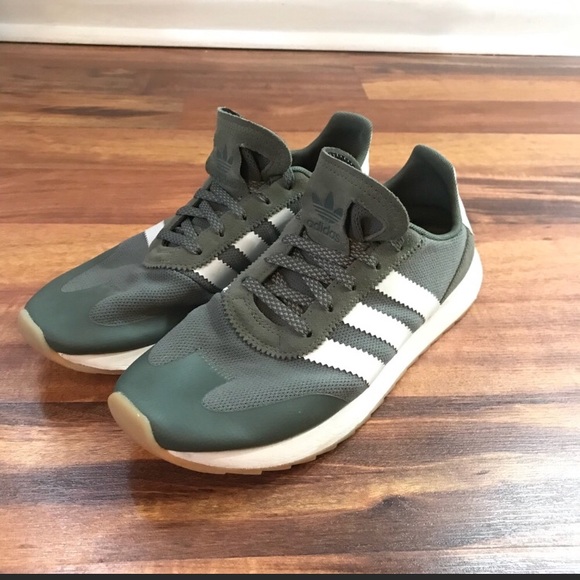 adidas Shoes - ADIDAS Olive Green Classic Sneakers
